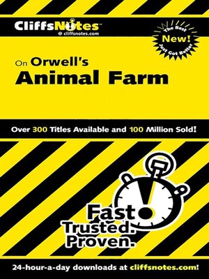 cover image of CliffsNotes on Orwell's Animal Farm